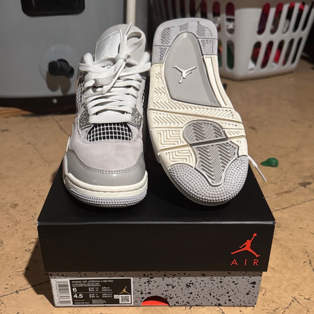 Jordan Women's Sneakers - Gray and White